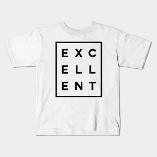 Excellent Boxed (Black) Kids T-Shirt